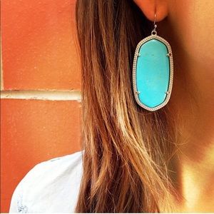 Turquoise and Gold Danielle Earrings